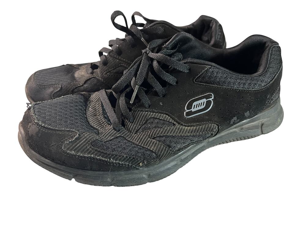 Skechers Men's Flex Advantage black athletic walking shoes 11